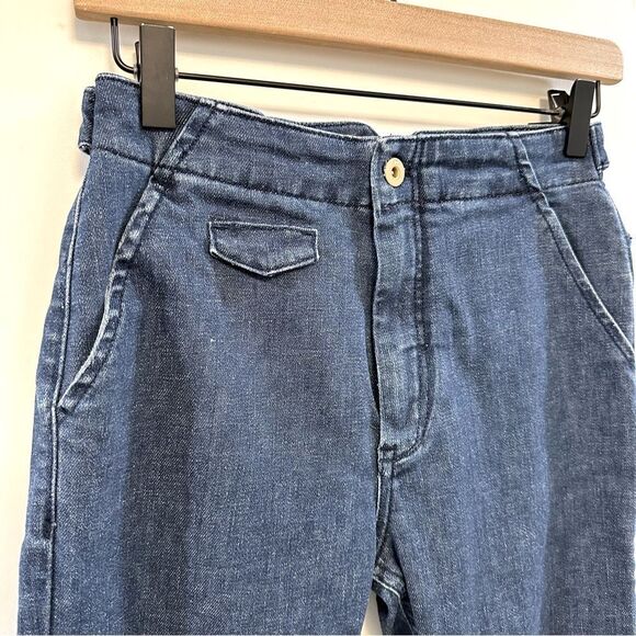 PILCRO dark wash denim trouser slant pockets - Picture 3 of 8